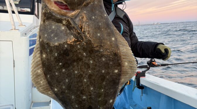 ヒラメ船　大判4キロ